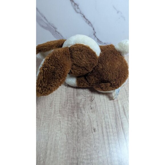 vintage Broadway Toy Adorable Brown & White Plush Bunny Rabbit Stuffed Animal 9" - Picture 5 of 14